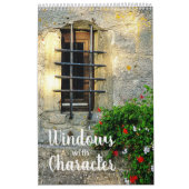 Windows avec caractère Calendrier 12 mois 2024 (Protection)