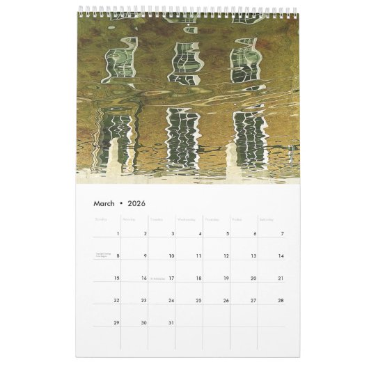 Windows avec caractère Calendrier 12 mois 2024 (Mar 2026)