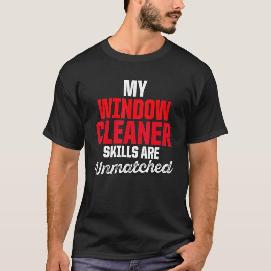 Windows Cleaner Cleaning 21 T-shirt (Voorkant)