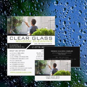 Windows Cleaner, Reinigingsservice Adverteren Flyer