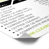 Windows Cleaner, Reinigingsservice Adverteren Poster (Hoek)