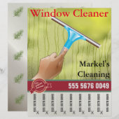 Windows Cleaning Service Small Business Flyer (Voorkant / Achterkant)