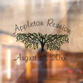 Windows Cling - Oak Tree- en Event Name Dates Raamsticker (Vel 2)