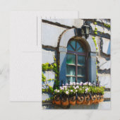 WINDOWS DOORS FLOWERS BUILDING POSTCROSSING BRIEFKAART (Voorkant / Achterkant)