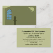 Windows et carte de visite de feuille (Devant / Derrière)