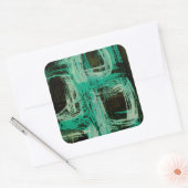 Windows I-Aquamarine Vierkante Sticker (Envelop)