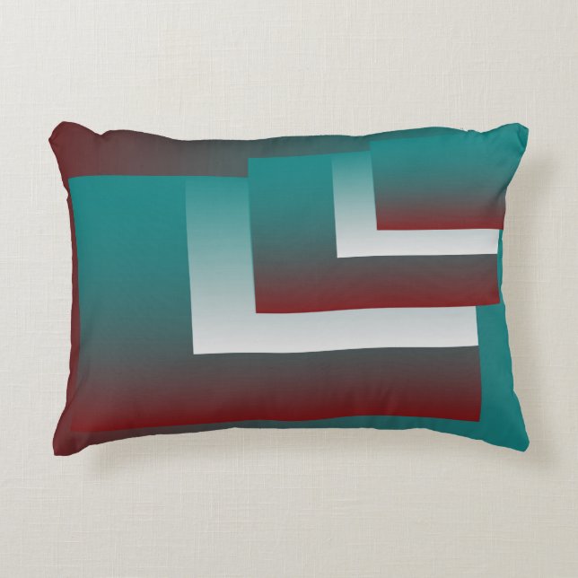 Windows in blauwgroen wit met vuurwapens accent kussen (Voorkant)