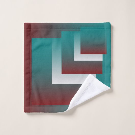 Windows in blauwgroen wit met vuurwapens bad handdoek (Wasdoekje)