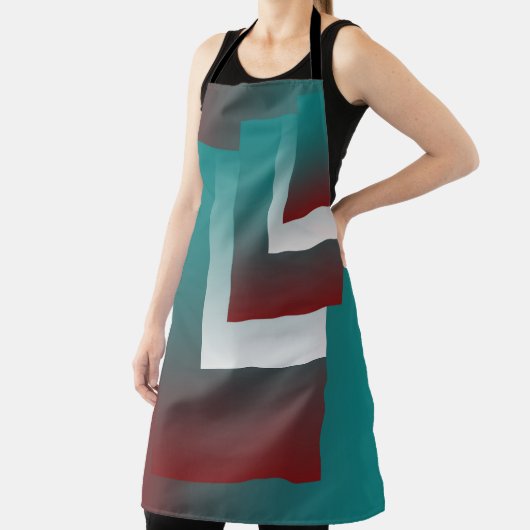 Windows in blauwgroen wit met vuurwapens schort (Insitu)