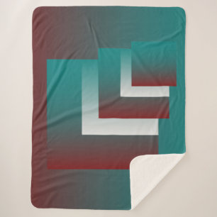 Windows in blauwgroen wit met vuurwapens sherpa deken