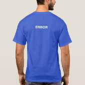 Windows T-shirt "Blauw scherm van dood" (Achterkant)