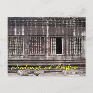 Windows van Angkor Briefkaart