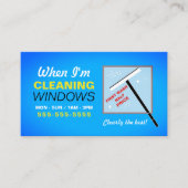 Windows Washer, Windows Cleaner, Cleaner Service Visitekaartje (Voorkant)