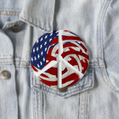 Windpeace Button, 4 inch Ronde Button 4,0 Cm (In situ)