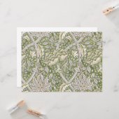 Windrush Pattern (door William Morris) Kaart (Voorkant / Achterkant in situ)