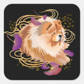 WINDSONG - Chow carré stickers (Devant)