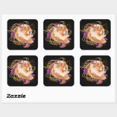 WINDSONG - Chow carré stickers (Feuille)