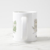 Windsor Castle Iconic Landmark Illustration Extra Grote Beker (Achterkant)