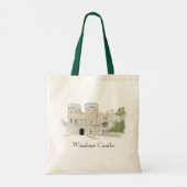 Windsor Castle Iconic Landmark Illustration Tote Bag (Achterkant)