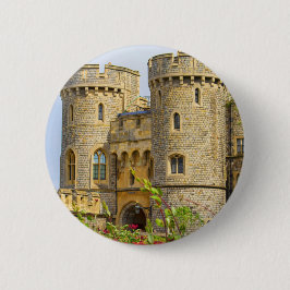 Windsor castle in lente ronde button 5,7 cm