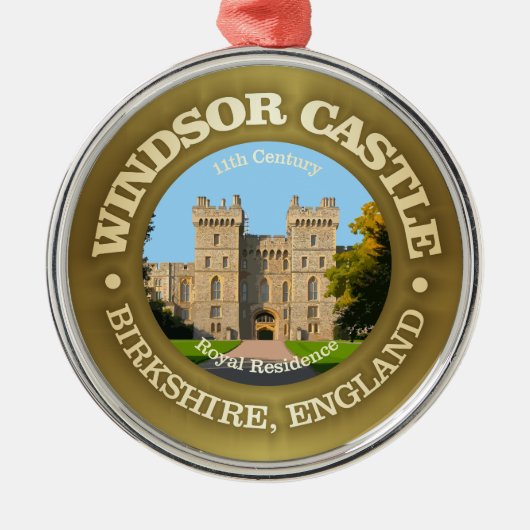 Windsor Castle Metalen Ornament (Voorkant)