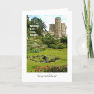 Windsor Castle Moat Gardens — Gefeliciteerd Kaart