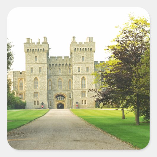 Windsor Castle Vierkante Sticker (Voorkant)