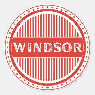 Windsor City Pride Embleem – Canadese identiteit Ronde Sticker