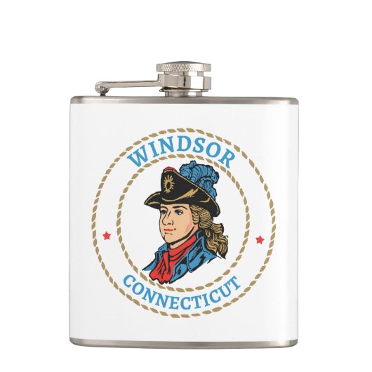 Windsor Connecticut Colonial Heupfles (Voorkant)