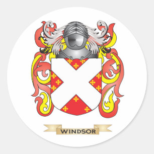 Windsor Family Crest (Wapen) Ronde Sticker