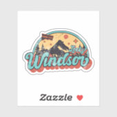 Windsor Locks, Connecticut Sticker (Vel)