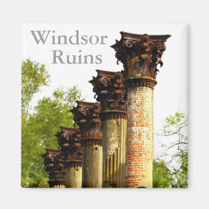 Windsor Ruins Mississippi koelkast magnet Magneet