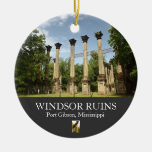 Windsor Ruins overzicht kerstversiering Keramisch Ornament