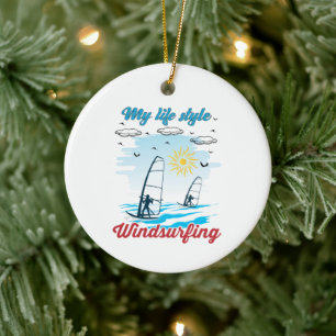Windsurf Est Mon Ornement En Céramique Style Vie