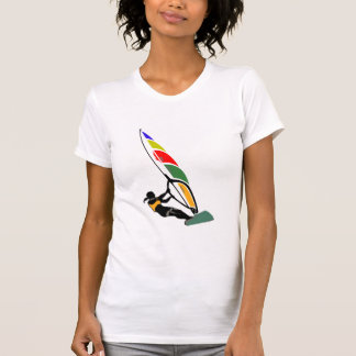 Windsurf met spanning t-shirt
