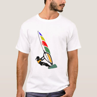 Windsurf met spanning t-shirt