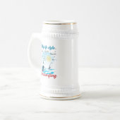 Windsurfen is mijn levensstijl bierpul (Voorkant links)