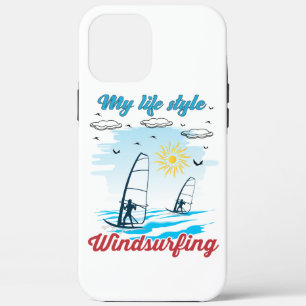 Windsurfen is mijn levensstijl iPhone 12 pro max hoesje