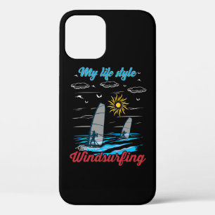 Windsurfen is mijn levensstijl iPhone 12 pro hoesje