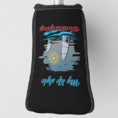 Windsurfen is mijn levensstijl golfheadcover (Draai 90)