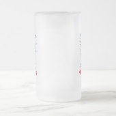 Windsurfen is mijn levensstijl matglas bierpul (Center)