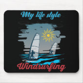 Windsurfen is mijn levensstijl muismat (Voorkant)