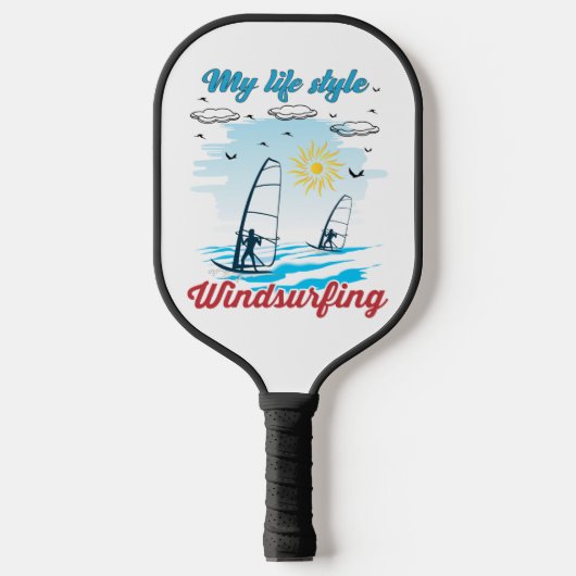 Windsurfen is mijn levensstijl pickleball paddle (Voorkant)