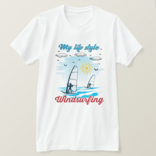 Windsurfen is mijn levensstijl t-shirt