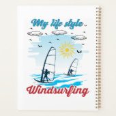 Windsurfen is mijn levensstijlplanner planner (Achterkant)