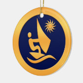Windsurfen Keramisch Ornament (Links)