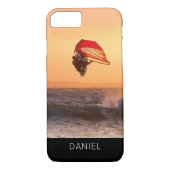 Windsurfen op het zondsurfbord Case-Mate iPhone case (Achterkant)