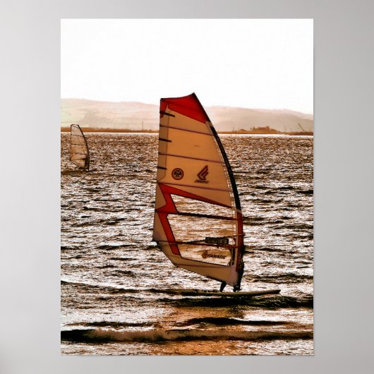 WINDSURFEN POSTER (Voorkant)