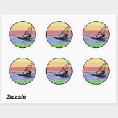 Windsurfen Ronde Sticker (Vel)