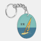 Windsurfen Sleutelhanger (Voorkant Links)